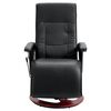 vidaXL Massage Chair Black Faux Leather