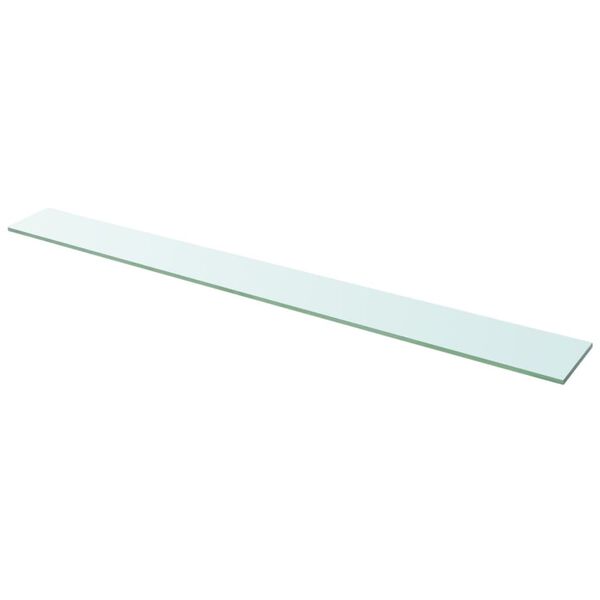 vidaXL Shelves 2 pcs Panel Glass Clear 110x12 cm