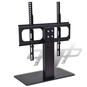 vidaXL TV Bracket with Base Iron Black 23"-55