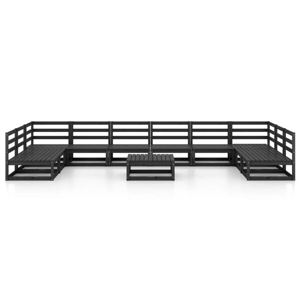 vidaXL 11 Piece Garden Lounge Set Solid Pinewood