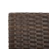 vidaXL Garden Bench with Cushions 176 cm Brown Poly Rattan