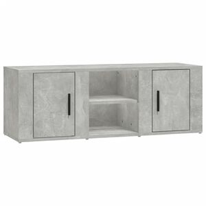 vidaXL TV Cabinet Concrete Grey 100x31.5x35 cm Engineered Wood