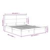vidaXL Bed Frame without Mattress 180x200 cm Super King Solid Wood