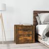 vidaXL Bedside Cabinet Smoked Oak 50x39x47 cm
