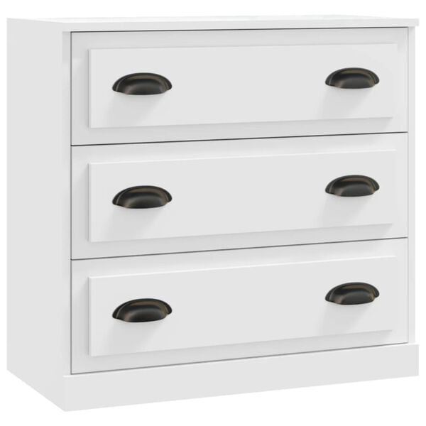 vidaXL Sideboards 2 pcs White Engineered Wood