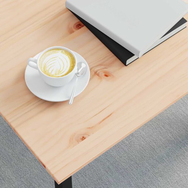 vidaXL Coffee Table Natural 50 x 50 x 36 cm Solid Pine Wood