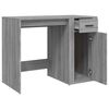 vidaXL Desk Grey Sonoma 100x49x75 cm Engineered Wood