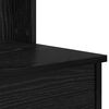 vidaXL Dressing Table with Mirror Black Oak 96 x 39 x 142 cm