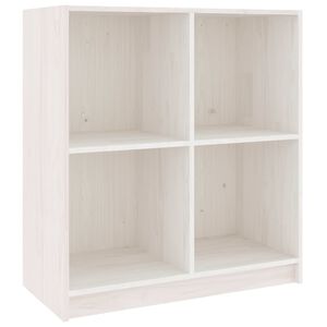 vidaXL Storage Cabinet | White | Solid pinewood | Medium | Storage Cabinet