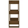vidaXL Book Cabinet/Room Divider Honey Brown 60x35x91 cm Solid Wood