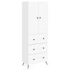 vidaXL Cabinet Set 2 pcs 66 x 34.5 x 90 cm Engineered Wood White