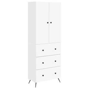 vidaXL Cabinet Set 2 pcs 66 x 34.5 x 90 cm Engineered Wood White