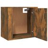 vidaXL Wall-mounted Bedside Cabinet Smoked Oak 50x30x47 cm