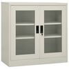 vidaXL Office Cabinet Light Grey 90x40x90 cm Steel