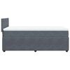 vidaXL Box Spring Bed with Mattress Dark Grey King Single Velvet