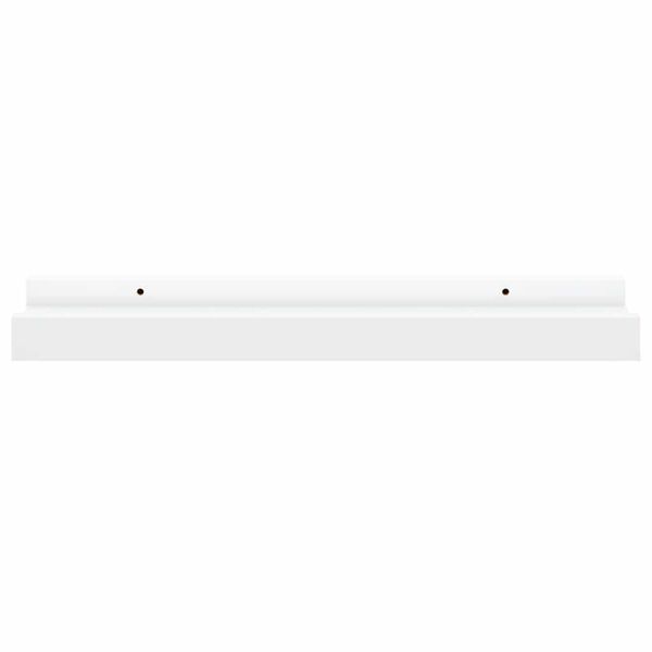 vidaXL Picture Frame Ledge Shelves 2 pcs White 40x9x3 cm MDF