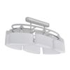 vidaXL Ceiling Lamp | Chrome, White | Metal frame, Glass shades | Medium