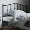 vidaXL Metal Replace Headboard Black 107 cm