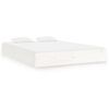 vidaXL Bed Frame without Mattress White Solid Wood 180x200 cm Super King