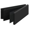 vidaXL Storage Bench Foldable Black PVC