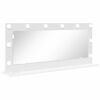 vidaXL Vanity Mirror White 100 x 45 x 18 cm Glass and Engineered wood