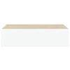 vidaXL Wall Drawer Shelves 2 pcs Oak and White 40x23.5x10cm MDF