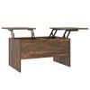 vidaXL Coffee Table Smoked Oak 80x50x42,5 cm Engineered Wood