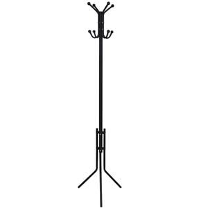 vidaXL Coat Stand | Black | Metal | One size | Portable | Coat Stand