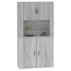 vidaXL Highboard Grey Sonoma Engineered Wood
