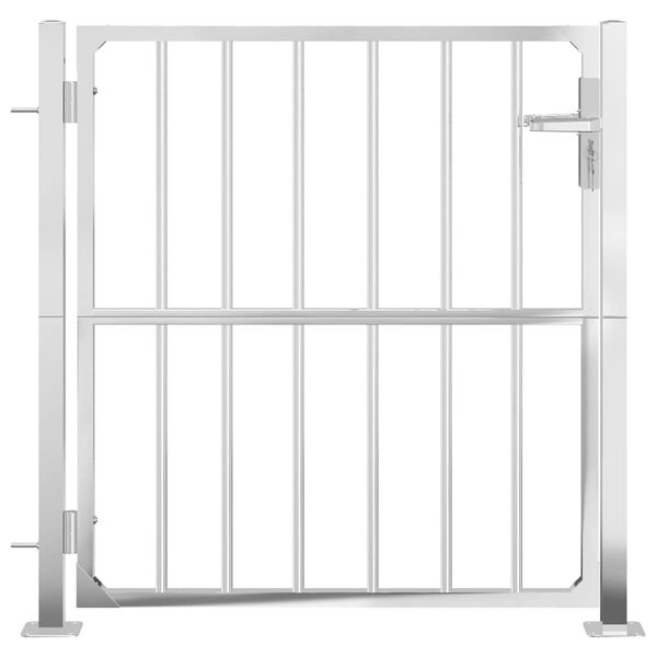 vidaXL Garden Gate 100x95 cm Stainless Steel