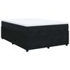 vidaXL Box Spring Bed with Mattress Black Double Velvet