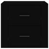 vidaXL Bedside Cabinet Black 50x39x47 cm