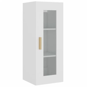 vidaXL Hanging Wall Cabinet White 34.5x34x90 cm