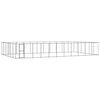 vidaXL Outdoor Dog Kennel Steel 79,86 m&sup2;