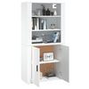 vidaXL Highboard White Engineered Wood