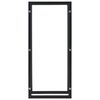 vidaXL Firewood Rack Black 44x20x100 cm Steel