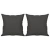 vidaXL 2-Seater Sofa with Pillows&Cushions Dark Grey 140 cm Microfibre Fabric