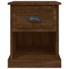 vidaXL Bedside Cabinets 2 pcs Brown Oak 39x39x47.5 cm Engineered Wood