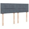 vidaXL Ottoman Bed with Mattress Dark Grey Double Velvet