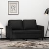 vidaXL 2-Seater Sofa Black 120 cm Faux Leather