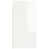 vidaXL TV Cabinet High Gloss White 30.5x30x60 cm Engineered Wood