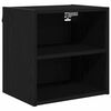 vidaXL Hanging Cabinet Black Oak 40 x 29.5 x 40 cm Engineered Wood