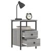 vidaXL Bedside Cabinets 2 pcs Grey Sonoma 34x35.5x50 cm Engineered Wood