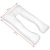 vidaXL Pregnancy Pillow 90x145 cm White