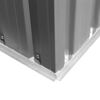 vidaXL Garden Storage Shed Grey Metal 204x132x186 cm
