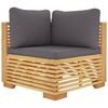 vidaXL 12 Piece Garden Lounge Set with Cushions Solid Teak Wood