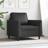 vidaXL Sofa Chair Black 60 cm Faux Leather