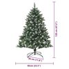 vidaXL Artificial Christmas Tree with 150 LEDs with Stand Green 120 cm