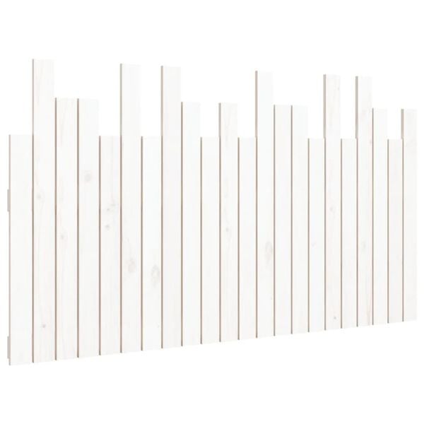 vidaXL Wall Headboard White 140x3x80 cm Solid Wood Pine