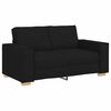 vidaXL Sofa 3 pcs Black 220 x 80 x 84 cm Fabric
